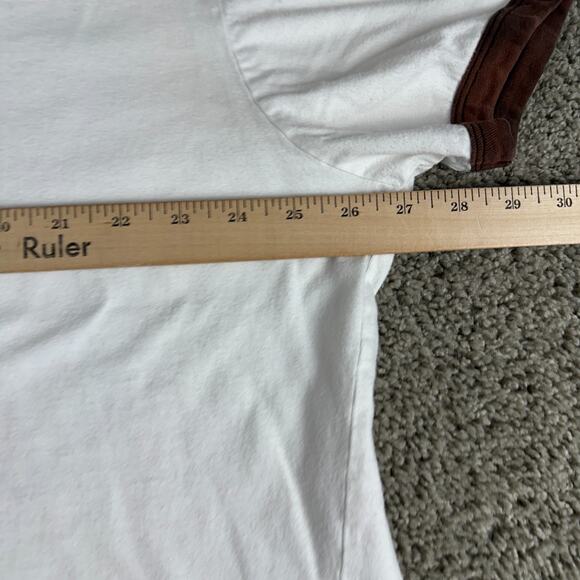 VINTAGE Emerson Street Shirt Womens 3XL White Workout Queen Oversized - Picture 11 of 12